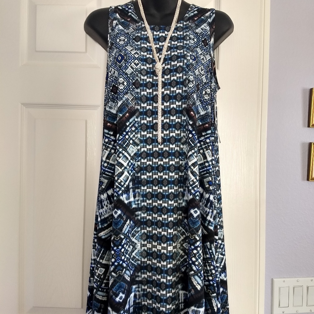 NWT Karen Kane Print Trapeze Dress